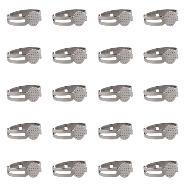 1pc Stainless Steel Ring Findings