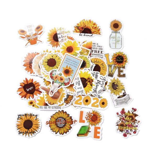 10pcs Sunflower Adhesive Sticker