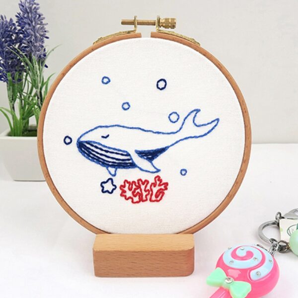DIY Embroidery Starter Kit, Whale