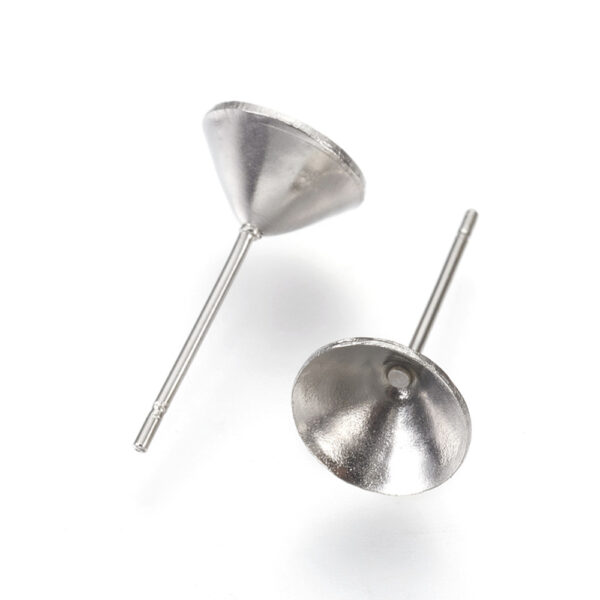 2pcs Stud Earrings Settings