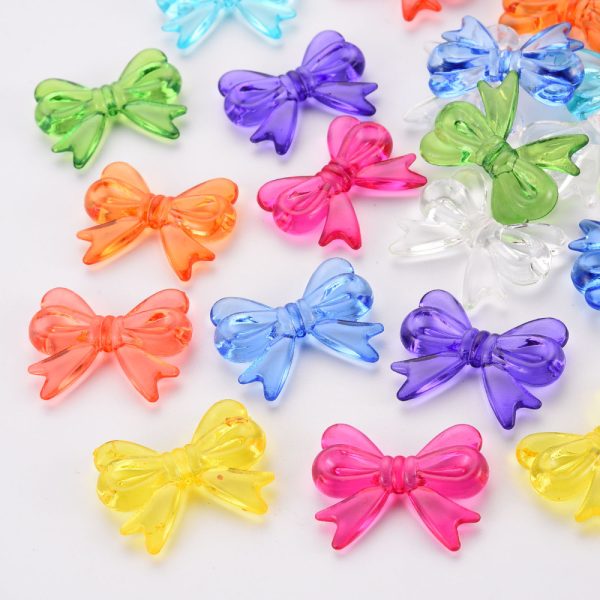 6pcs Acrylic Bowknot Bead