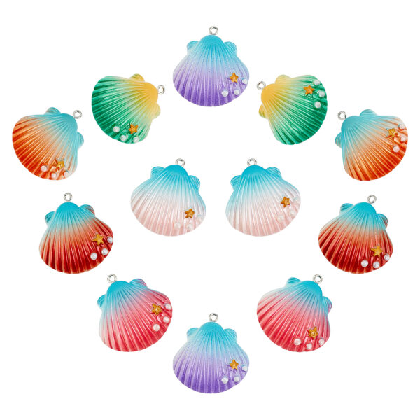 1pc Shell & Star Pendant/Charm