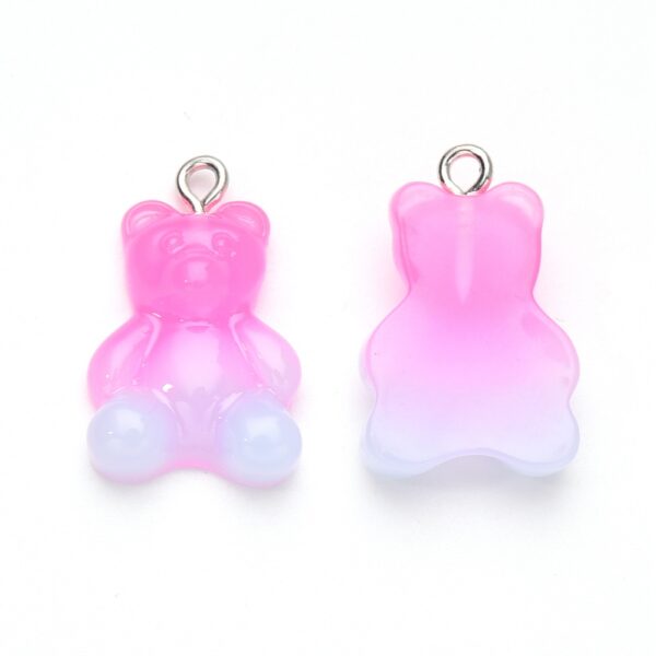 Bear Charm, Deep Pink