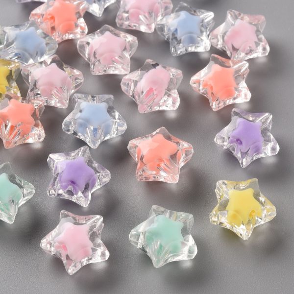20pcs Acrylic Star Bead