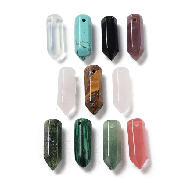 Natural & Synthetic Bullet Pendant