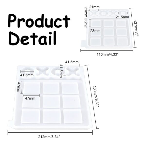 2pcs Tic Tac Toe Game Mold
