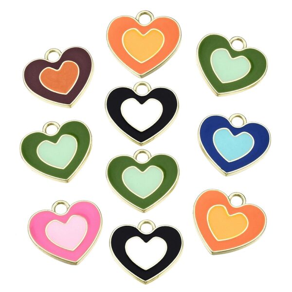 Enamel Heart Charm