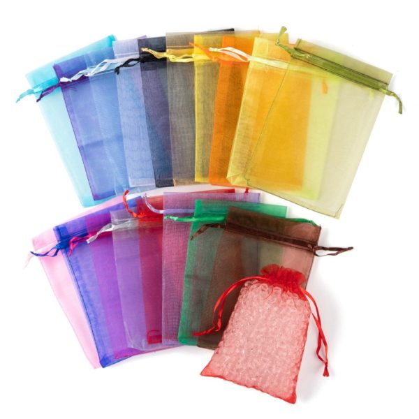 10pcs Mixed Colour Organza Bag