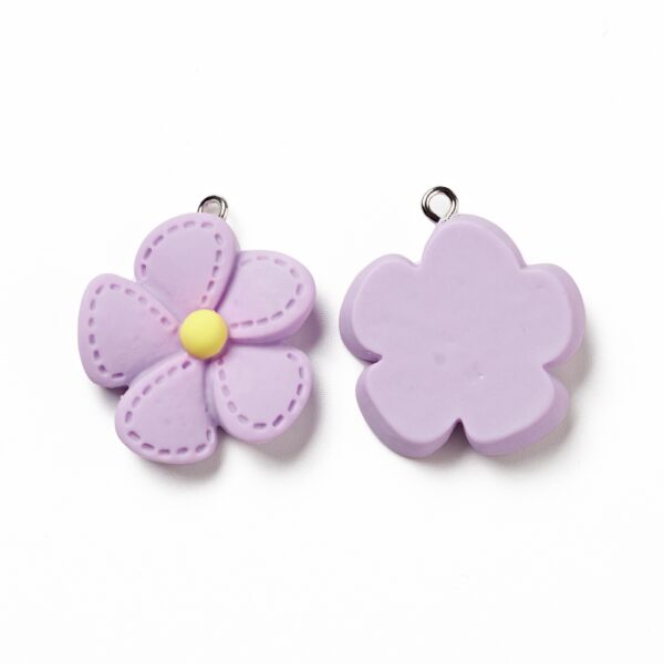 Flower Charm, Plum