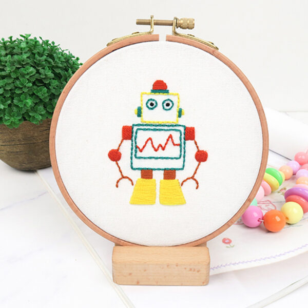DIY Embroidery Starter Kit, Robot