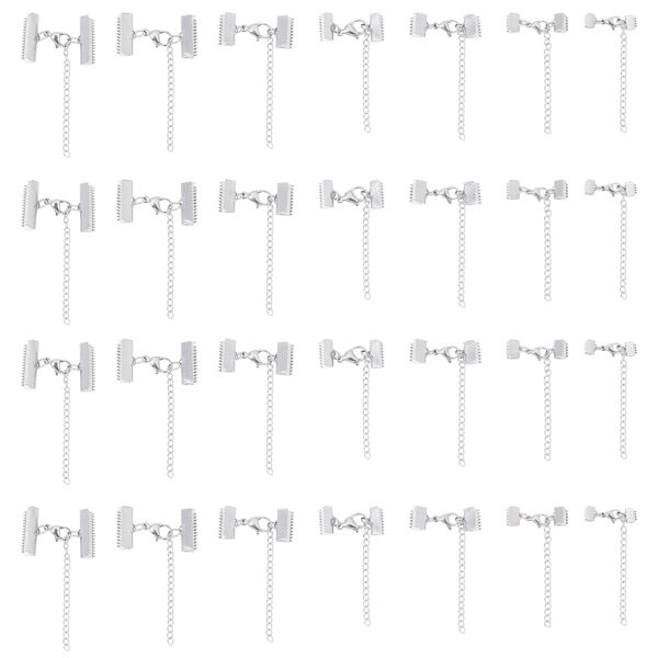 1pc Stainless Steel Ribbon Crimp Ends