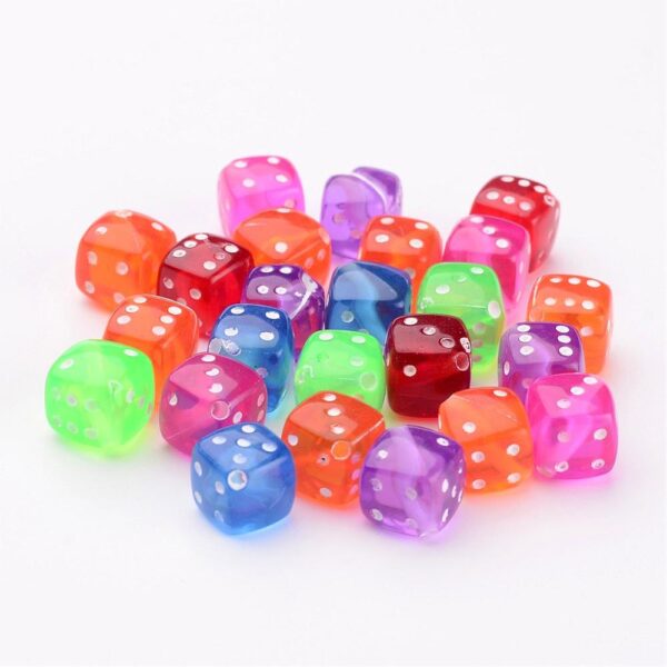 30pcs Acrylic Dice Bead