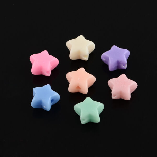 30pcs Acrylic Star Beads