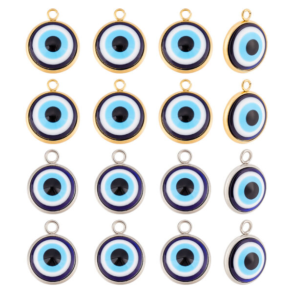 Stainless Steel Blue Eye Charm/Pendant