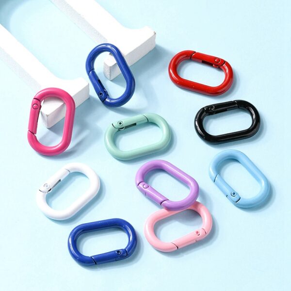 1pc Alloy Spring Gate Ring