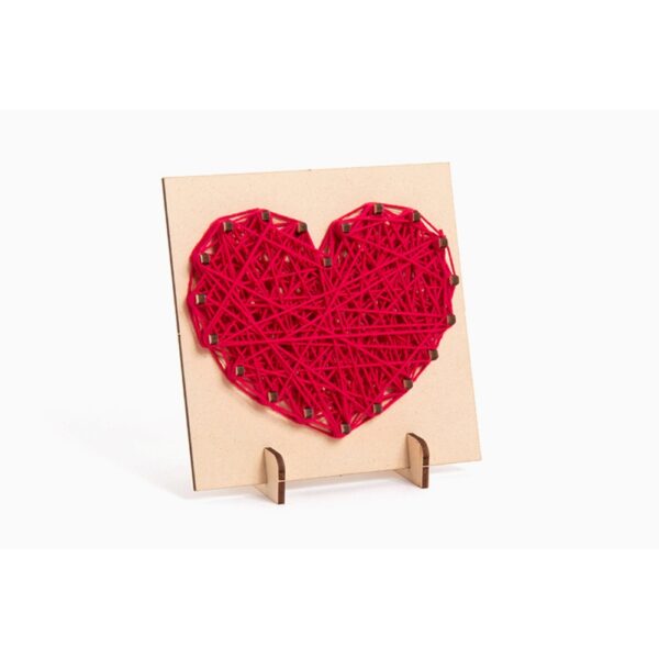 DIY String Art Kit, Heart Pattern