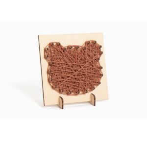 DIY String Art Kit, Bear Pattern