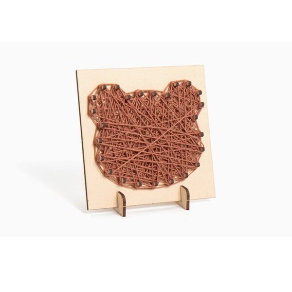 DIY String Art Kit, Bear Pattern