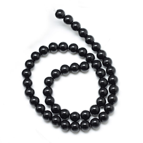 9mm Black Bead