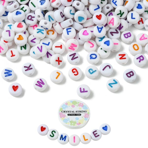 Letter Acrylic Beads